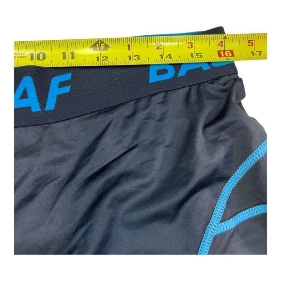 Baleaf Men's High Waisted Cycling 3D Padded Bike Shorts Black Blue Trim Size 3XL - Picture 4 of 7